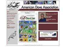 Tablet Screenshot of americandoveassociation.com